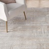 image:imageNourison Home Glam Silver Grey 53 x 73 Area Rug  Easy Clean Non Shedding Bed Room Living Room Dining Room Kitchen 5 x 7Silver Grey