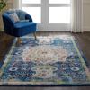 image:imageNourison Home Global Vintage Traditional Blue 4 x 6 Area Rug Easy Clean Non Shedding Bed Room Living Room Dining Room Kitchen 4x64X6