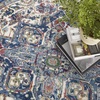 image:imageNourison Home Global Vintage Traditional Ivory Navy 4 x Round Area Rug Easy Clean Non Shedding Bed Room Living Room Dining Room Kitchen 4 RoundIvory Navy