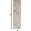 image:imageNourison Home Glow Grey Mocha 22 x 76 Area Rug  Easy Clean Non Shedding Bed Room Living Room Dining Room Kitchen 8 RunnerGrey Mocha