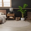 image:imageNourison Home Grafix Beige 53 x 73 Area Rug  Easy Clean Non Shedding Bed Room Living Room Dining Room Kitchen 5 x 7Beige
