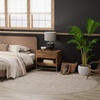 image:imageNourison Home Grafix Beige 53 x 73 Area Rug  Easy Clean Non Shedding Bed Room Living Room Dining Room Kitchen 5 x 7Beige