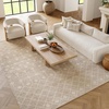 image:imageNourison Home Grafix Beige 53 x 73 Area Rug  Easy Clean Non Shedding Bed Room Living Room Dining Room Kitchen 5 x 7Beige