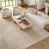image:imageNourison Home Grafix Beige 53 x 73 Area Rug  Easy Clean Non Shedding Bed Room Living Room Dining Room Kitchen 5 x 7Beige