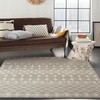 image:imageNourison Home Grafix Beige 53 x 73 Area Rug  Easy Clean Non Shedding Bed Room Living Room Dining Room Kitchen 5 x 7Grey