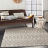 image:imageNourison Home Grafix Beige 53 x 73 Area Rug  Easy Clean Non Shedding Bed Room Living Room Dining Room Kitchen 5 x 7Grey