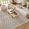 image:imageNourison Home Grafix Beige 53 x 73 Area Rug  Easy Clean Non Shedding Bed Room Living Room Dining Room Kitchen 5 x 7Grey