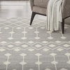 image:imageNourison Home Grafix Beige 53 x 73 Area Rug  Easy Clean Non Shedding Bed Room Living Room Dining Room Kitchen 5 x 7Grey