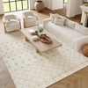 image:imageNourison Home Grafix Beige 53 x 73 Area Rug  Easy Clean Non Shedding Bed Room Living Room Dining Room Kitchen 5 x 7Ivory Beige