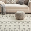 image:imageNourison Home Grafix Beige 53 x 73 Area Rug  Easy Clean Non Shedding Bed Room Living Room Dining Room Kitchen 5 x 7IvoryGrey
