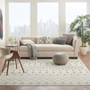 image:imageNourison Home Grafix Beige 53 x 73 Area Rug  Easy Clean Non Shedding Bed Room Living Room Dining Room Kitchen 5 x 7IvoryGrey
