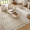 image:imageNourison Home Grafix Beige 53 x 73 Area Rug  Easy Clean Non Shedding Bed Room Living Room Dining Room Kitchen 5 x 7IvoryGrey