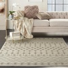 image:imageNourison Home Grafix Beige 53 x 73 Area Rug  Easy Clean Non Shedding Bed Room Living Room Dining Room Kitchen 5 x 7IvoryGrey