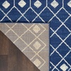 image:imageNourison Home Grafix Beige 53 x 73 Area Rug  Easy Clean Non Shedding Bed Room Living Room Dining Room Kitchen 5 x 7Navy