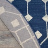 image:imageNourison Home Grafix Beige 53 x 73 Area Rug  Easy Clean Non Shedding Bed Room Living Room Dining Room Kitchen 5 x 7Navy