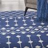 image:imageNourison Home Grafix Beige 53 x 73 Area Rug  Easy Clean Non Shedding Bed Room Living Room Dining Room Kitchen 5 x 7Navy
