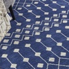 image:imageNourison Home Grafix Beige 53 x 73 Area Rug  Easy Clean Non Shedding Bed Room Living Room Dining Room Kitchen 5 x 7Navy