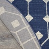 image:imageNourison Home Grafix Beige 53 x 73 Area Rug  Easy Clean Non Shedding Bed Room Living Room Dining Room Kitchen 5 x 7Navy