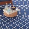 image:imageNourison Home Grafix Beige 53 x 73 Area Rug  Easy Clean Non Shedding Bed Room Living Room Dining Room Kitchen 5 x 7Navy
