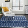 image:imageNourison Home Grafix Beige 53 x 73 Area Rug  Easy Clean Non Shedding Bed Room Living Room Dining Room Kitchen 5 x 7Navy