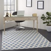 image:imageNourison Home Grafix Blue 53 x 73 Area Rug  Easy Clean Non Shedding Bed Room Living Room Dining Room Kitchen 5 x 7Blue