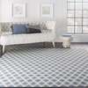image:imageNourison Home Grafix Blue 53 x 73 Area Rug  Easy Clean Non Shedding Bed Room Living Room Dining Room Kitchen 5 x 7Blue