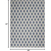 image:imageNourison Home Grafix Blue 53 x 73 Area Rug  Easy Clean Non Shedding Bed Room Living Room Dining Room Kitchen 5 x 7Blue