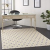image:imageNourison Home Grafix Blue 53 x 73 Area Rug  Easy Clean Non Shedding Bed Room Living Room Dining Room Kitchen 5 x 7White