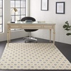 image:imageNourison Home Grafix Blue 53 x 73 Area Rug  Easy Clean Non Shedding Bed Room Living Room Dining Room Kitchen 5 x 7White
