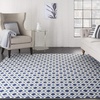 image:imageNourison Home Grafix Blue 53 x 73 Area Rug  Easy Clean Non Shedding Bed Room Living Room Dining Room Kitchen 5 x 7WhiteNavy