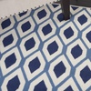 image:imageNourison Home Grafix Blue 53 x 73 Area Rug  Easy Clean Non Shedding Bed Room Living Room Dining Room Kitchen 5 x 7WhiteNavy