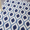 image:imageNourison Home Grafix Blue 53 x 73 Area Rug  Easy Clean Non Shedding Bed Room Living Room Dining Room Kitchen 5 x 7WhiteNavy