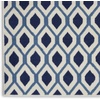 image:imageNourison Home Grafix Blue 53 x 73 Area Rug  Easy Clean Non Shedding Bed Room Living Room Dining Room Kitchen 5 x 7WhiteNavy