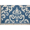 image:imageNourison Home Grafix Damask Blue 53 x ROUND Area Rug Easy Cleaning Non Shedding Bed Room Living Room Dining Room Kitchen 5 RoundBlue