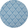 image:imageNourison Home Grafix Damask Blue 53 x ROUND Area Rug Easy Cleaning Non Shedding Bed Room Living Room Dining Room Kitchen 5 RoundBlue