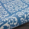 image:imageNourison Home Grafix Damask Blue 53 x ROUND Area Rug Easy Cleaning Non Shedding Bed Room Living Room Dining Room Kitchen 5 RoundBlue