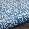 image:imageNourison Home Grafix Damask Blue 53 x ROUND Area Rug Easy Cleaning Non Shedding Bed Room Living Room Dining Room Kitchen 5 RoundBlue