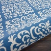 image:imageNourison Home Grafix Damask Blue 53 x ROUND Area Rug Easy Cleaning Non Shedding Bed Room Living Room Dining Room Kitchen 5 RoundBlue