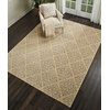 image:imageNourison Home Grafix Damask Blue 53 x ROUND Area Rug Easy Cleaning Non Shedding Bed Room Living Room Dining Room Kitchen 5 RoundCream
