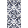 image:imageNourison Home Grafix Damask Blue 53 x ROUND Area Rug Easy Cleaning Non Shedding Bed Room Living Room Dining Room Kitchen 5 RoundWhite Black