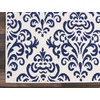 image:imageNourison Home Grafix Damask Blue 53 x ROUND Area Rug Easy Cleaning Non Shedding Bed Room Living Room Dining Room Kitchen 5 RoundWhite Blue
