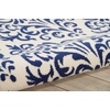 image:imageNourison Home Grafix Damask Blue 53 x ROUND Area Rug Easy Cleaning Non Shedding Bed Room Living Room Dining Room Kitchen 5 RoundWhite Blue