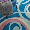 image:imageNourison Home Grafix Grey 3 x 5 Area Rug  Easy Clean Non Shedding Bed Room Living Room Dining Room Kitchen 3 x 5Blue Multicolor