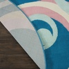 image:imageNourison Home Grafix Grey 3 x 5 Area Rug  Easy Clean Non Shedding Bed Room Living Room Dining Room Kitchen 3 x 5Blue Multicolor