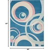 image:imageNourison Home Grafix Grey 3 x 5 Area Rug  Easy Clean Non Shedding Bed Room Living Room Dining Room Kitchen 3 x 5Blue Multicolor