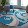 image:imageNourison Home Grafix Grey 3 x 5 Area Rug  Easy Clean Non Shedding Bed Room Living Room Dining Room Kitchen 3 x 5Blue Multicolor