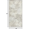 image:imageNourison Home Grafix Grey 3 x 5 Area Rug  Easy Clean Non Shedding Bed Room Living Room Dining Room Kitchen 3 x 5Grey