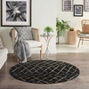 image:imageNourison Home Grafix Grey 53 x 73 Area Rug  Easy Clean Non Shedding Bed Room Living Room Dining Room Kitchen 5 x 7Black