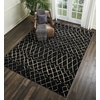 image:imageNourison Home Grafix Grey 53 x 73 Area Rug  Easy Clean Non Shedding Bed Room Living Room Dining Room Kitchen 5 x 7Black