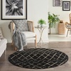 image:imageNourison Home Grafix Grey 53 x 73 Area Rug  Easy Clean Non Shedding Bed Room Living Room Dining Room Kitchen 5 x 7Black